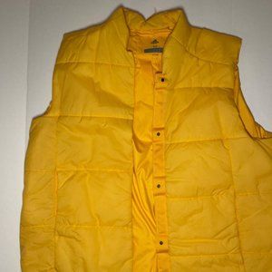 Adidas Yellow Puffer Vest Women's size medium